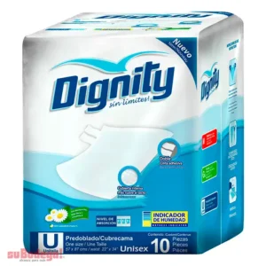 Pañal Cubre cama Protector Desechable Dignity – Paquete con 60 Piezas (6 paquetes de 10)